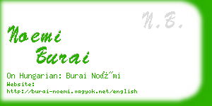 noemi burai business card